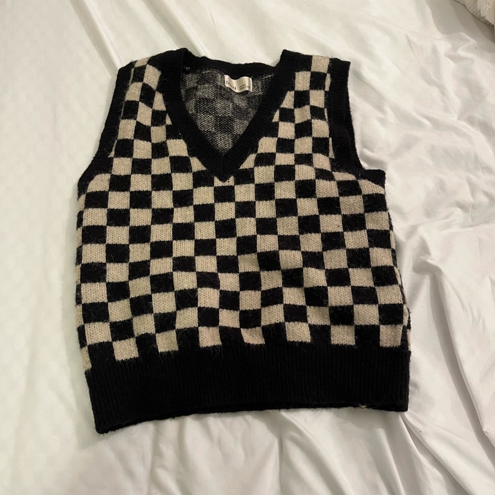 The Barbara Checkered Sweater Vest